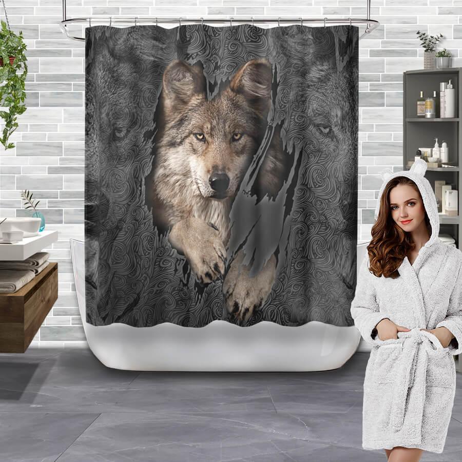 Wolves themed Shower Curtain - Creative Fans