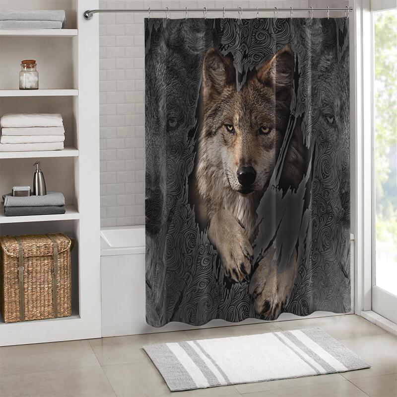 Wolves themed Shower Curtain - Creative Fans