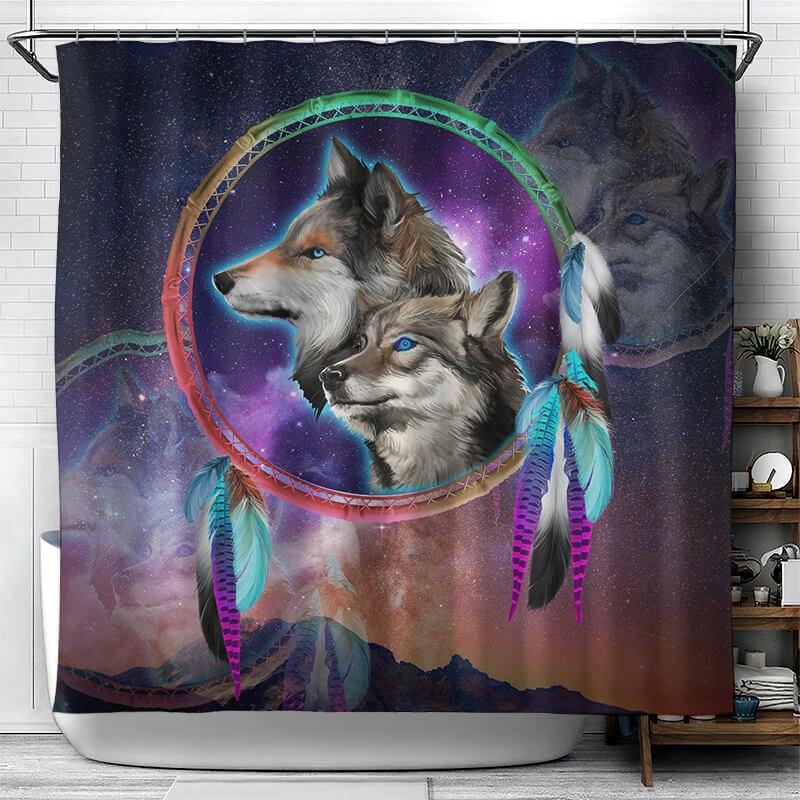 Wolves themed Shower Curtain - Creative Fans