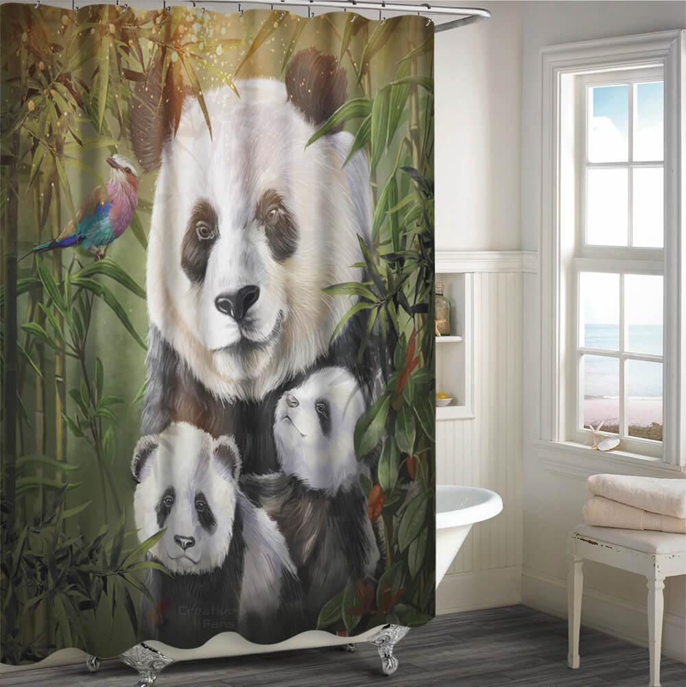 All Wild Lives Collection Shower Curtain - Creative Fans