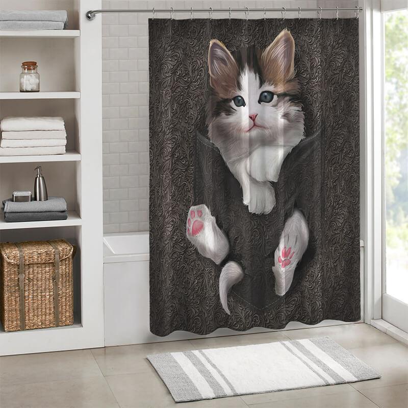 All Cute Cats Collection Shower Curtain - Creative Fans