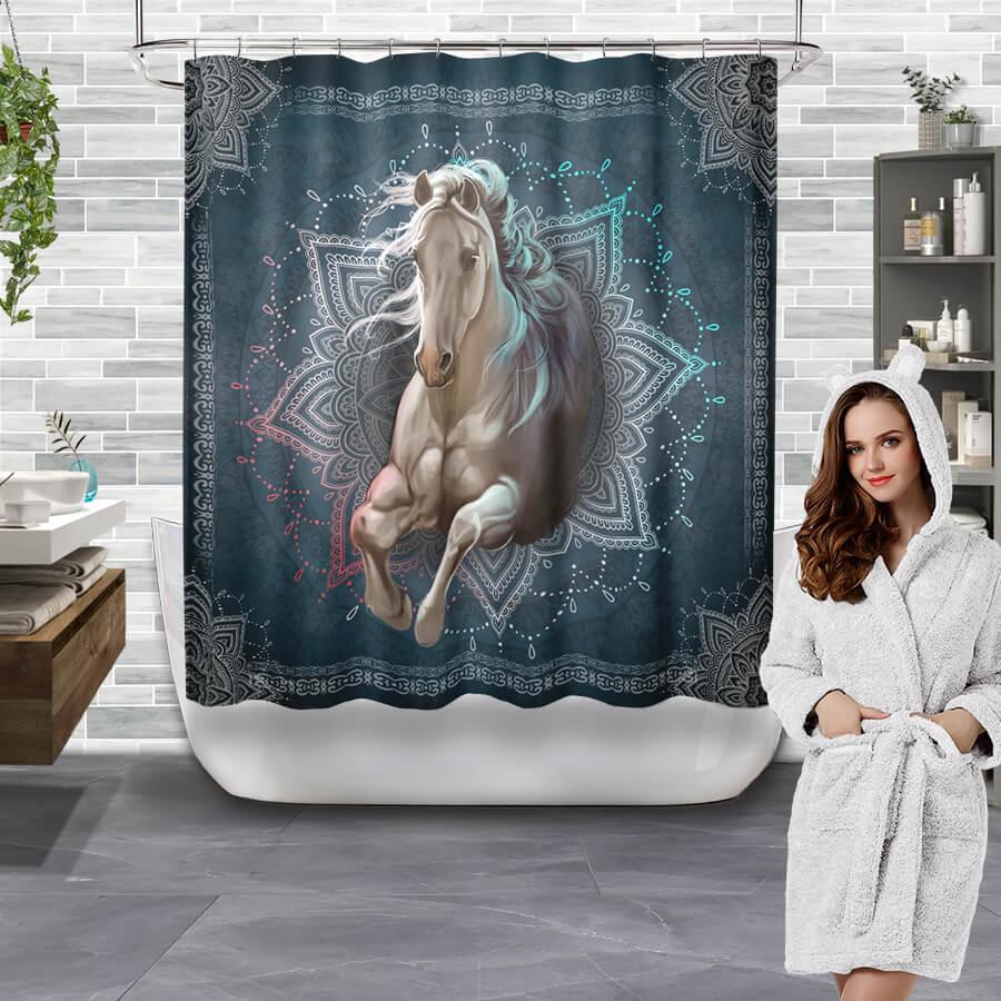 Waterproof - Horses Collection Shower Curtain - Creative Fans