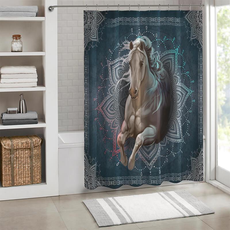 Waterproof - Horses Collection Shower Curtain - Creative Fans