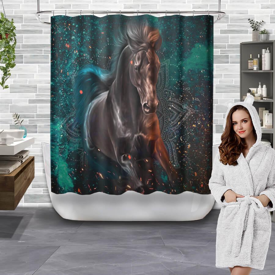 Waterproof - Horses Collection Shower Curtain - Creative Fans