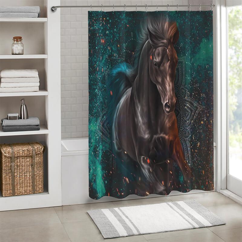 Waterproof - Horses Collection Shower Curtain - Creative Fans