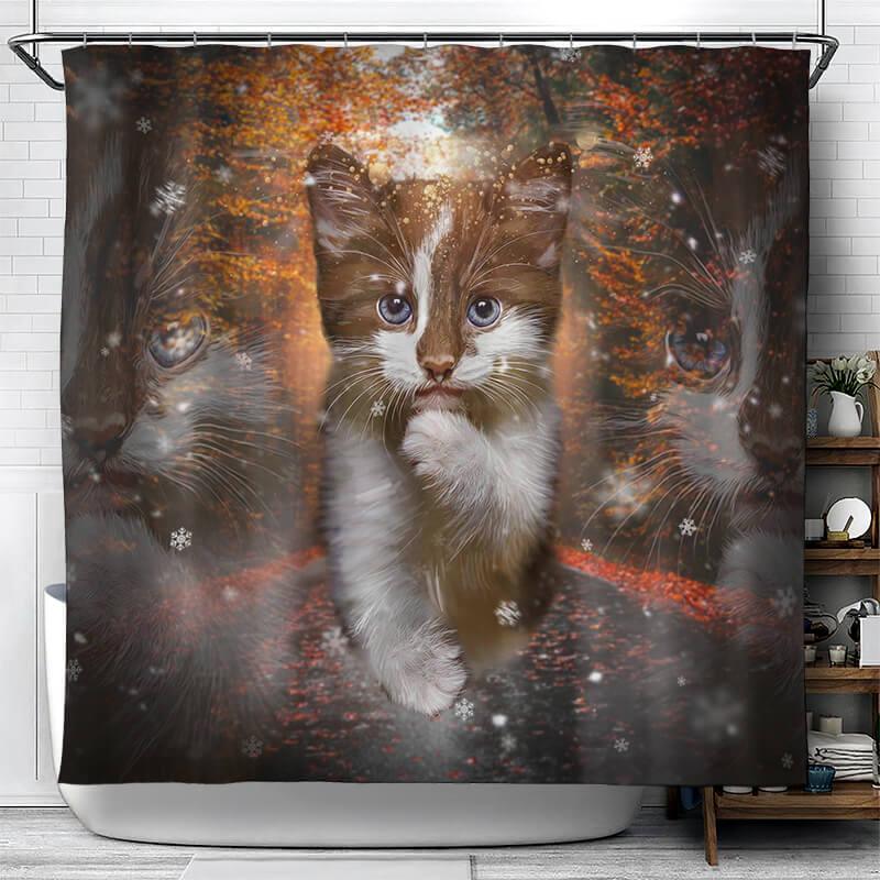 All Cute Cats Collection Shower Curtain - Creative Fans