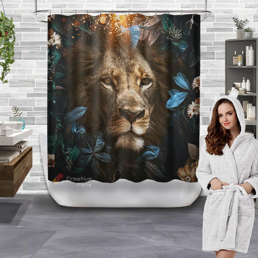 All Wild Lives Collection Shower Curtain - Creative Fans
