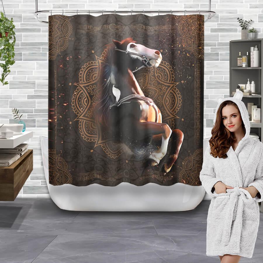 Waterproof - Horses Collection Shower Curtain - Creative Fans