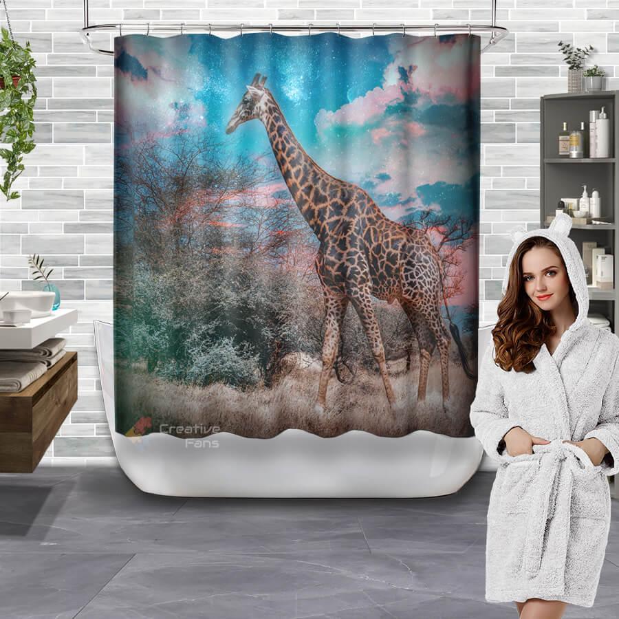 All Wild Lives Collection Shower Curtain - Creative Fans