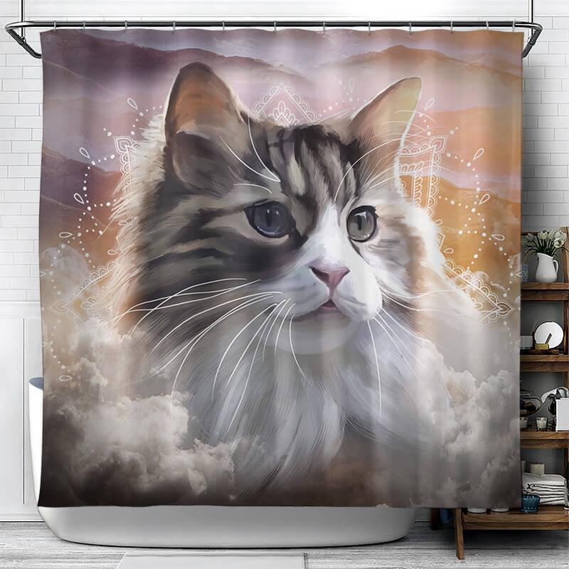 All Cute Cats Collection Shower Curtain - Creative Fans