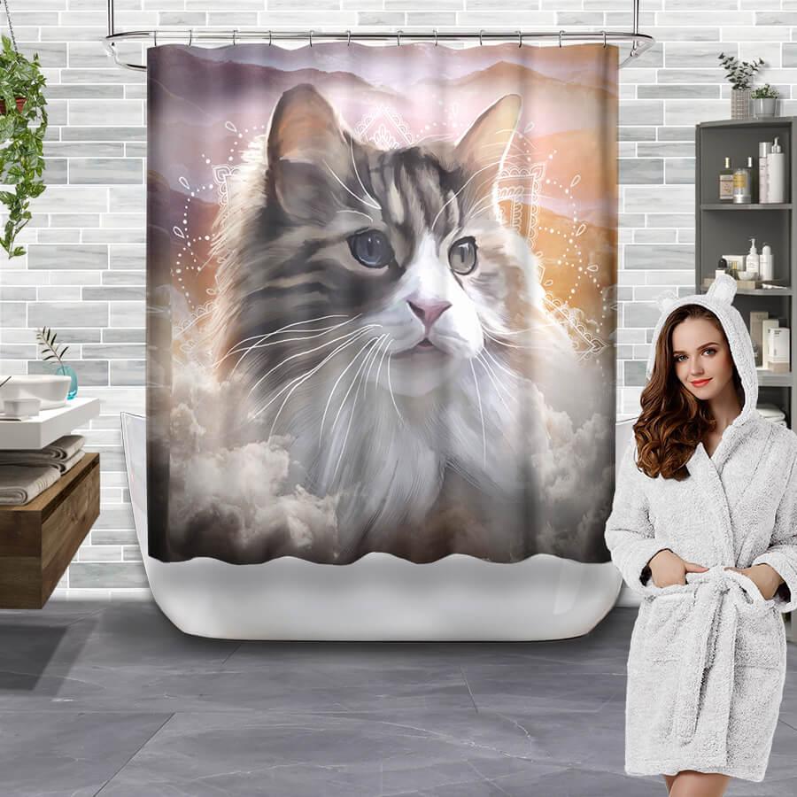 All Cute Cats Collection Shower Curtain - Creative Fans