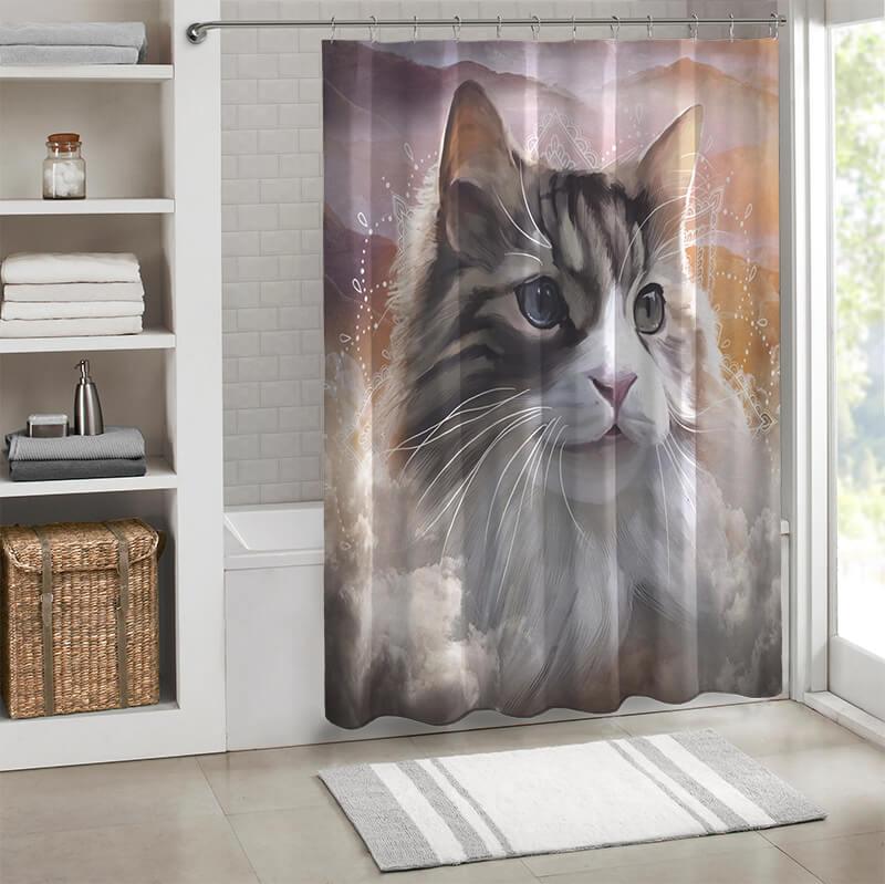 All Cute Cats Collection Shower Curtain - Creative Fans