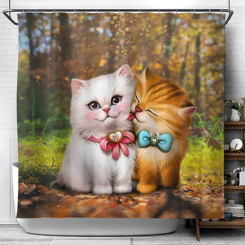 All Cute Cats Collection Shower Curtain - Creative Fans