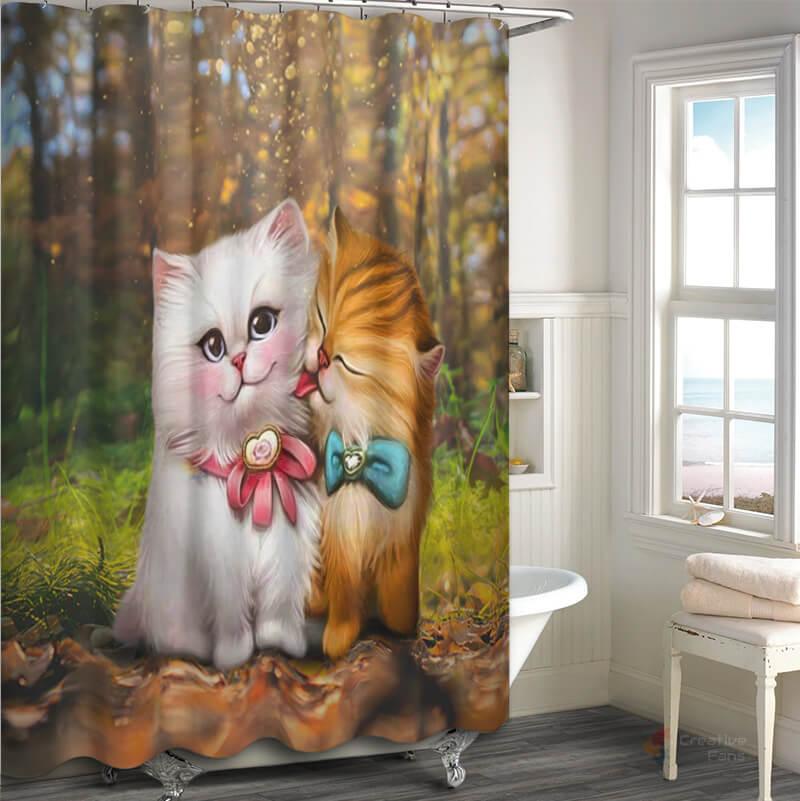 All Cute Cats Collection Shower Curtain - Creative Fans