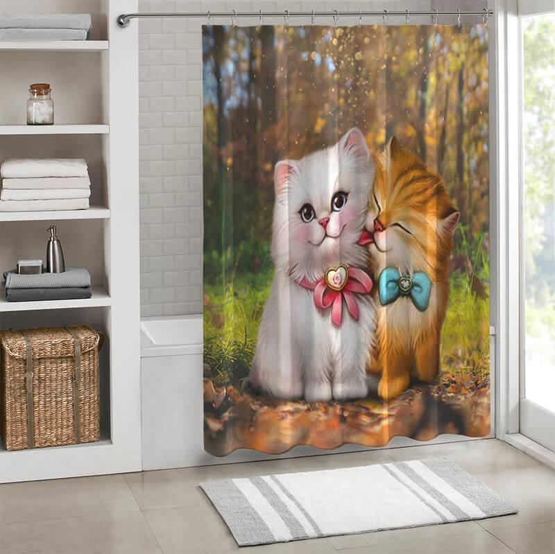 All Cute Cats Collection Shower Curtain - Creative Fans