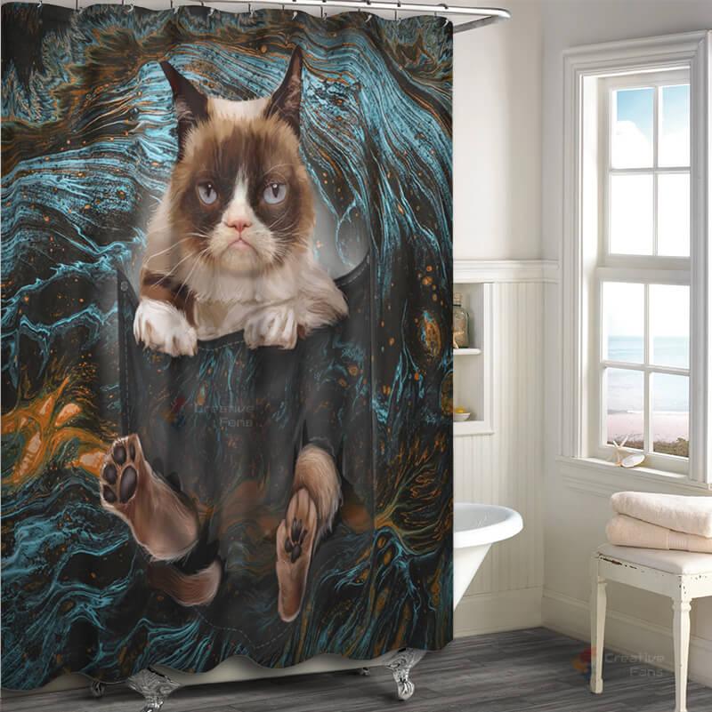 All Cute Cats Collection Shower Curtain - Creative Fans