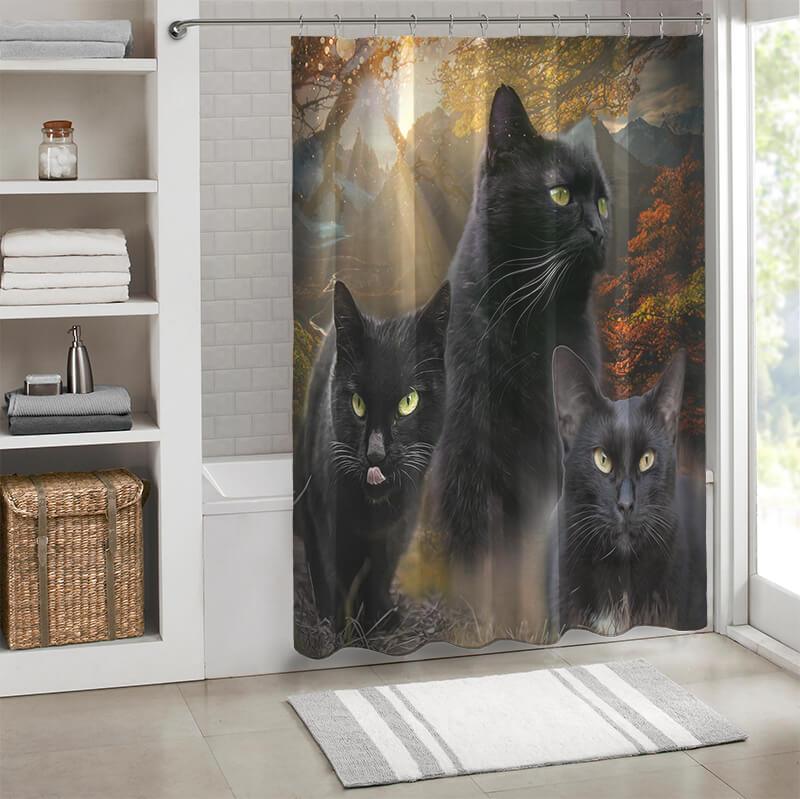 All Cute Cats Collection Shower Curtain - Creative Fans